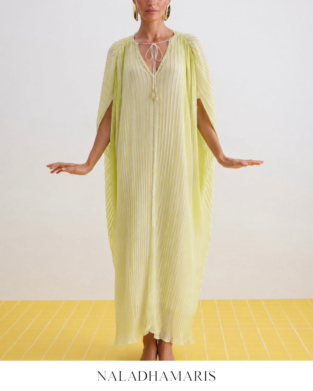 LIMON PLEATS KAFTAN