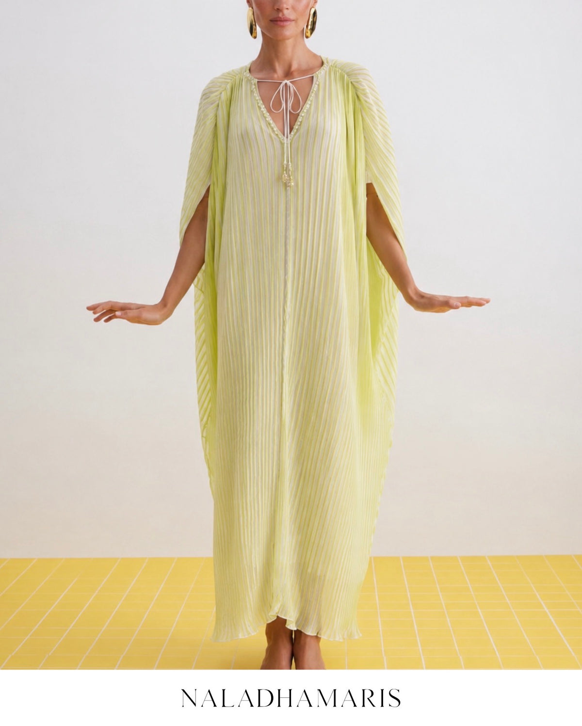 LIMON PLEATS KAFTAN