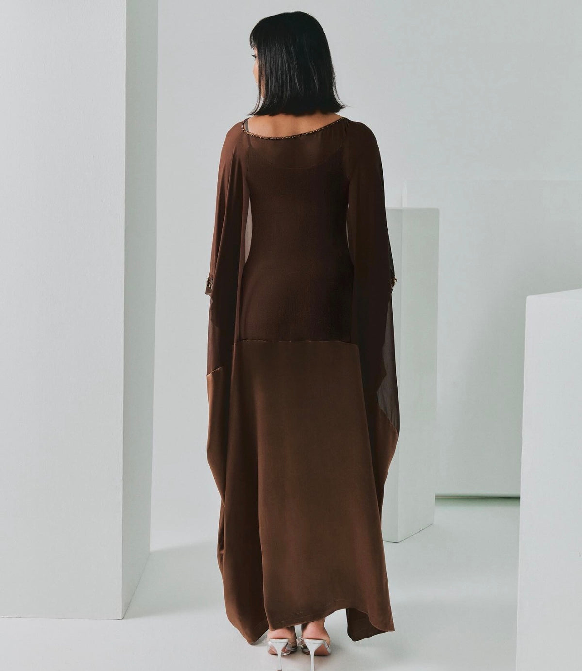 ATHENA KAFTAN (DARK BROWN)