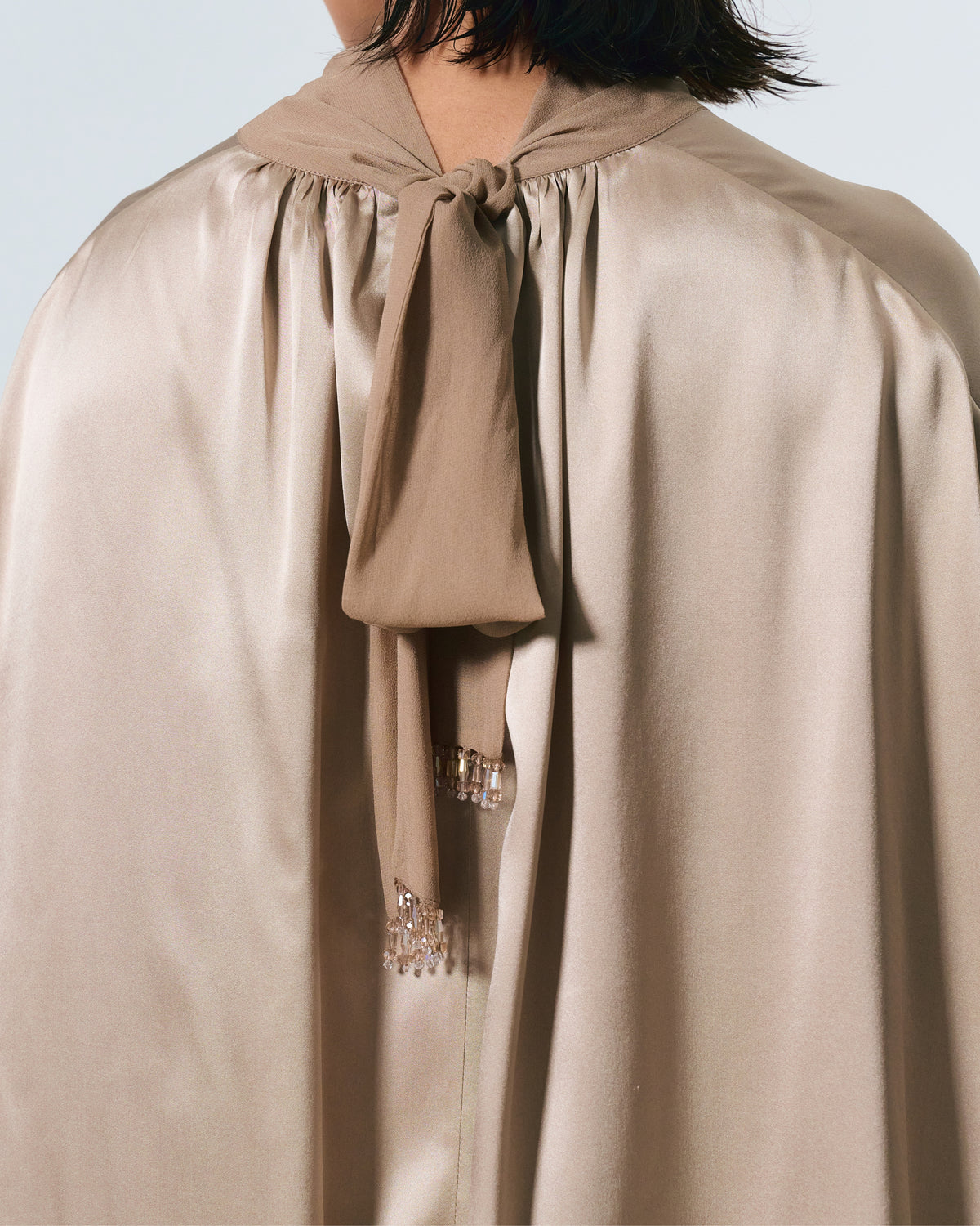 DIANA SILK OSTRICH FEATHERS SET (NUDE)