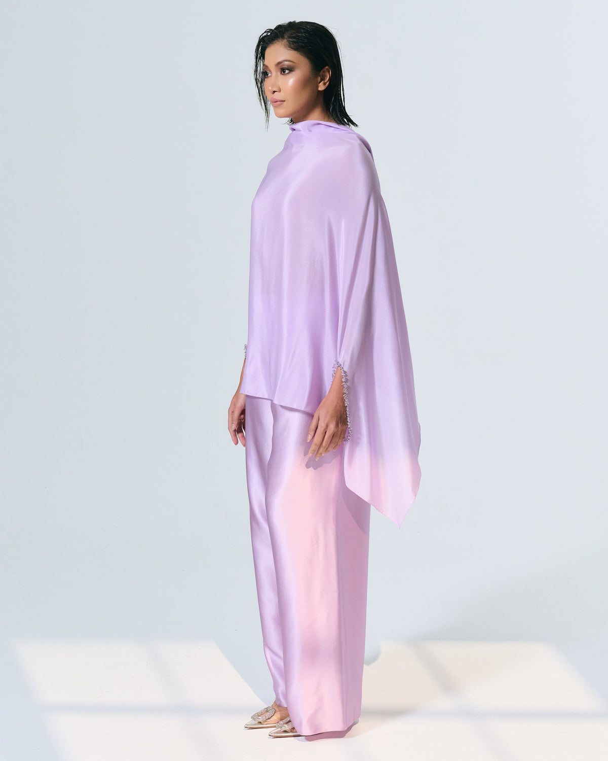 AMORE SILK SET (LILAC)