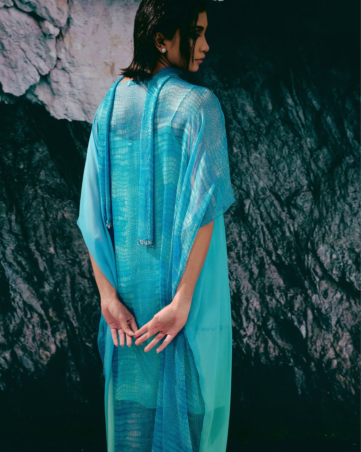 AZZURRA SILK KAFTAN