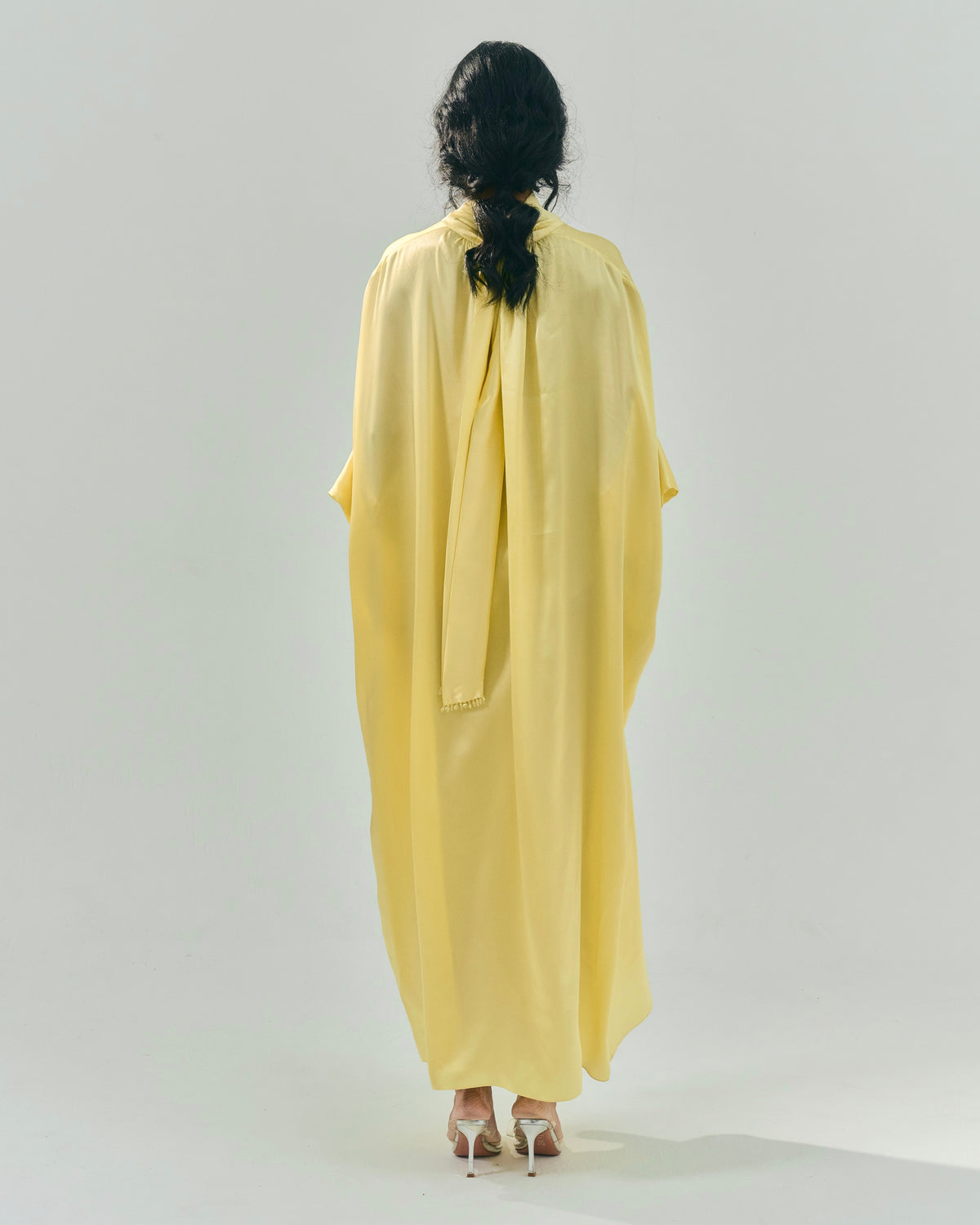 ROSALIA SILK KAFTAN (BUTTER YELLOW)
