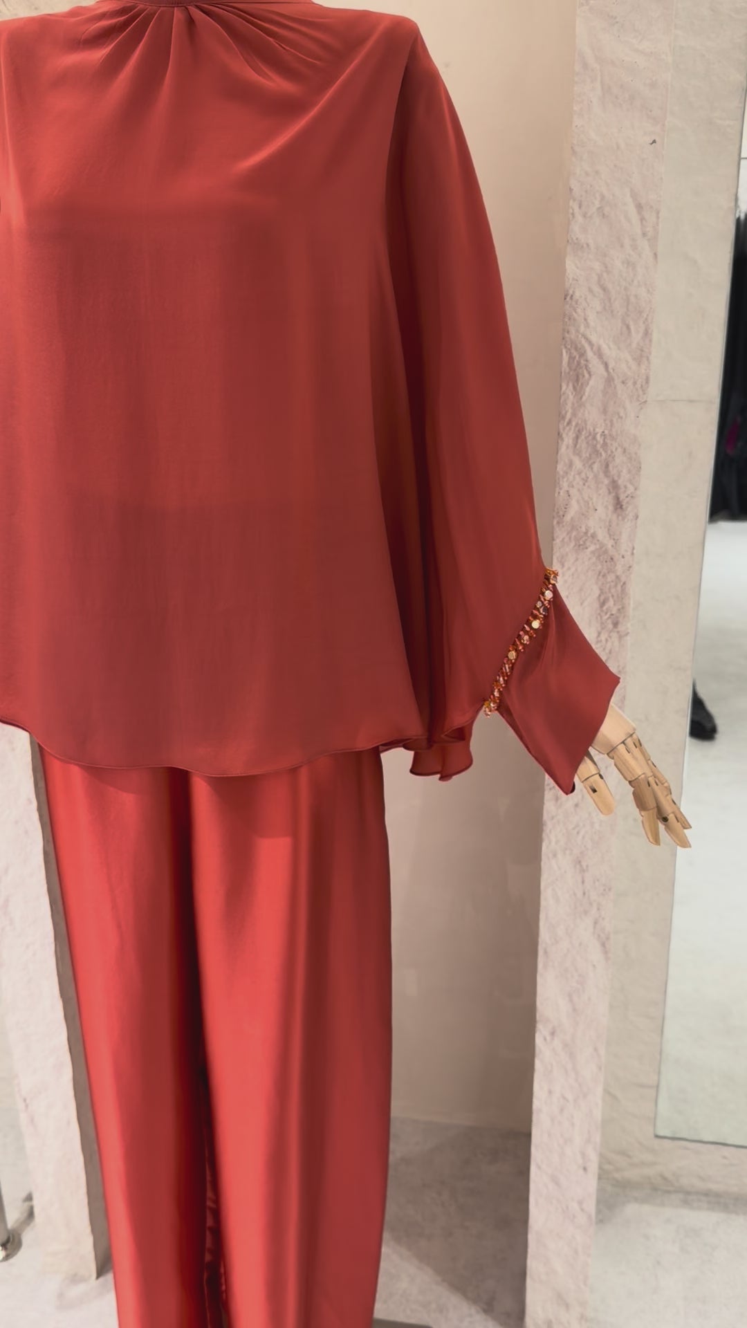 SILK DIANA (BURNT ORANGE)